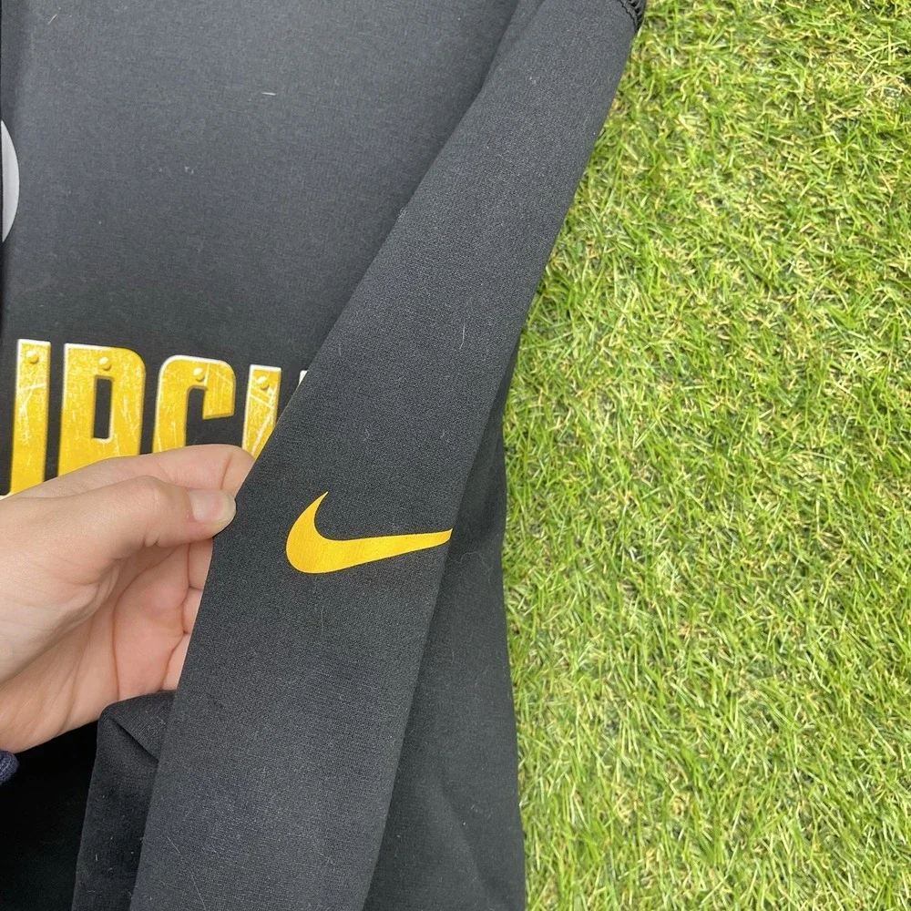 Nike Pittsburgh Steelers Hoodie Mens 2XL Black Gold Steel City Football Sports